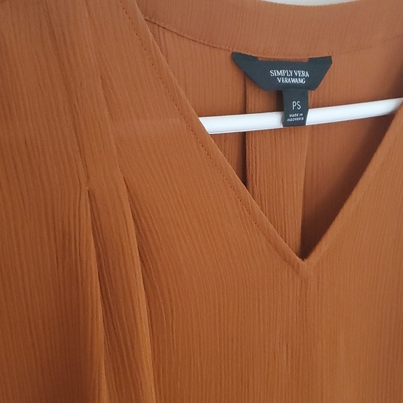 Vera Wang Mustard Blouse - Picture 3 of 5